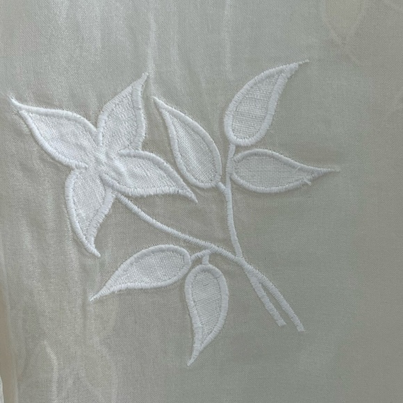 Kate Hill Woman 100% Silk Sheer Floral Romantic Long Sleeve Blouse Size 16W - Picture 6 of 13